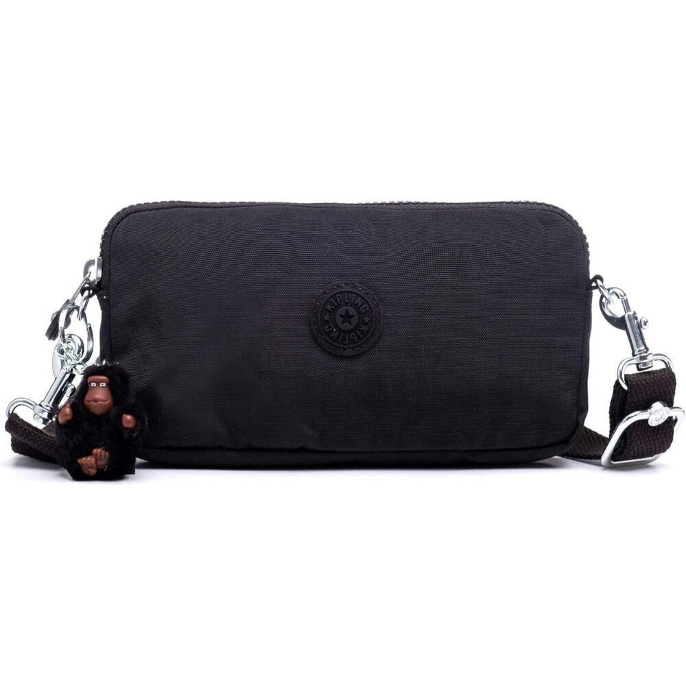 Nylon Pouch 7.5x4.13in Zipper Wallet Organizer Wrist Strap Womens Accessory
